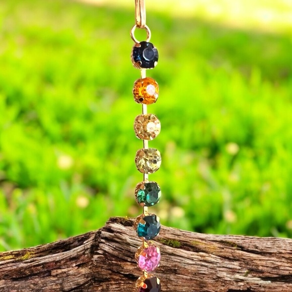 Bag charm MultiColor Rhinestone Cupchain & Pendant. - Picture 13 of 14